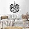 ayat elkorsy Wood Wall decal art 80x80 Black