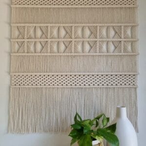 Beautiful Macrame wall hanging contemporary geometric wall art Handmade