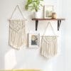 Beautiful Set of 2 Macrame Wall Hanging Art Woven Wall Decoration Handmade