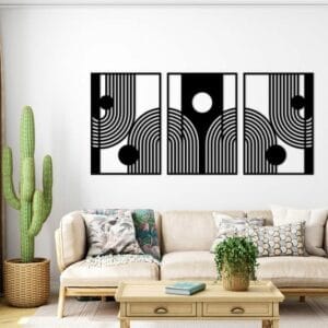 Geometric Boho Wooden Wood Wall Art 175x80