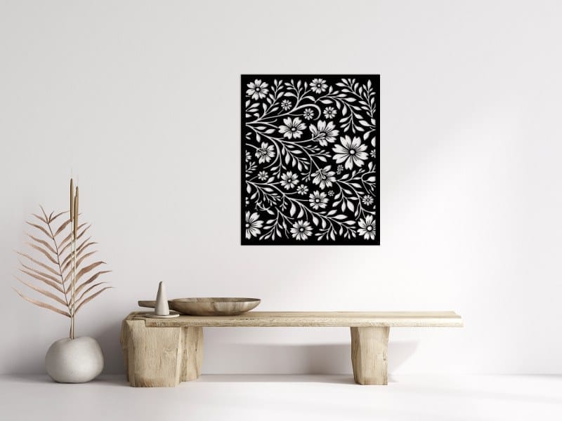 Beautiful Flowers Wood Wall Art 80x65