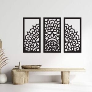 New mandala flower painting Wood Wall Art 130x80
