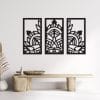 Set Of 3 Mandala Panels Wood Wall Art 130x80