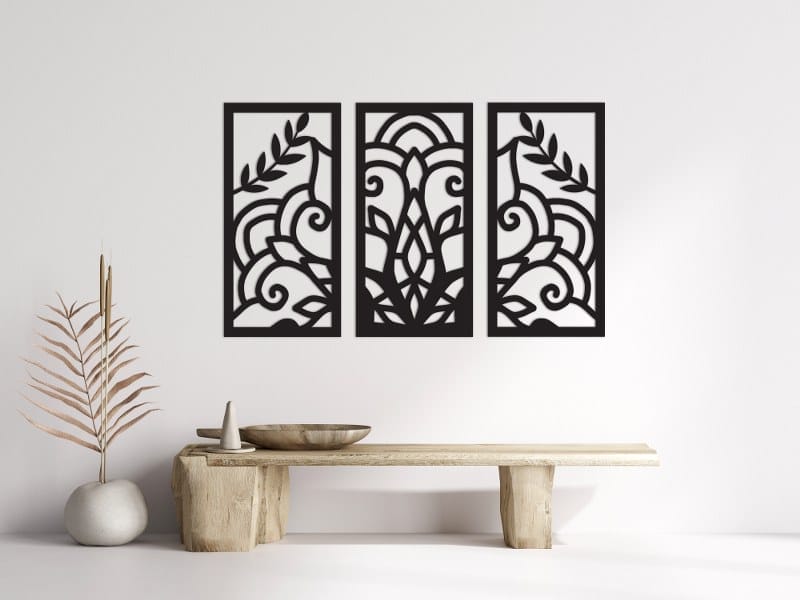 Decorative Mandala Panels Wood Wall Art 130x80