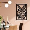 Butterfly and Blooms Wood Wall Art 80x50