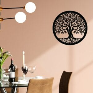 Sacred Tree of Life Wood Wall Art 55x55