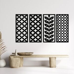 Mid-Century Modern Wood Wall Art 150x80