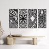 The Four Meditations Wood Wall Art 155x80