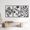 Garden Trio Wood Wall Art Set 160x80
