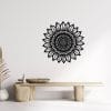 Geometric Sunflower Wood Wall Art 80x80