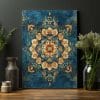 Colorful Design With Design That Says Top Right Corner printed on canvas wall art