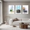 Set of 3 Trinity of Faith: Kaaba, Madina and Al Aqsa Printed on canvas wall art