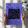 WA Qul Rabbi Zidni ilma Printed On Canvas Wall Art