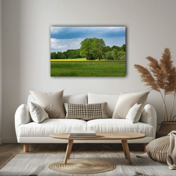 The Art House Green Forest Canvas Wall Art Print
