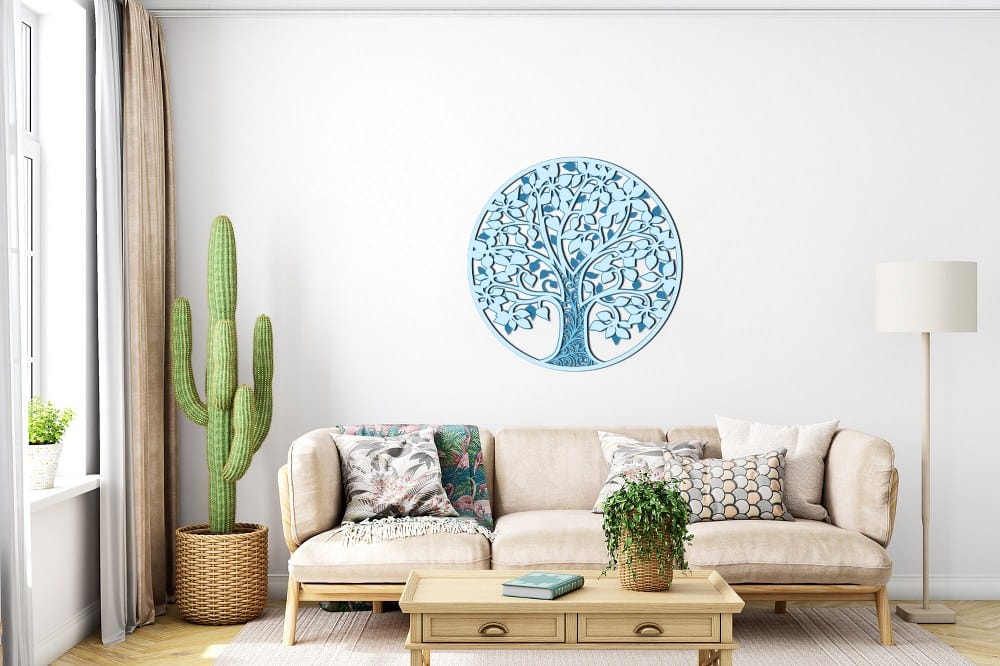 3D Wooden Tree of Life Wall Art 60x60